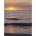 FL St Petersburg Beach Sunset on the ocean by Dennis Flaherty (18 x 24)