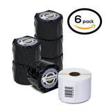 6 Rolls of Dymo 30334 Compatible Medium Multipurpose Labels for LabelWriter Label Printers 1-1/4 x 2-1/4 inch (1000 Labels Per Roll)