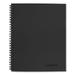 Wirebound Business Notebook 1 Subject Wide/legal Rule Black Linen Cover 9.5 X 6.63 80 Sheets | Bundle of 10 Each