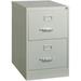 Scranton & Co 26.5 2-Drawer Modern Metal Vertical File Cabinet in Light Gray