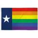 Texas Rainbow Flag 3x5 LGBTQIA Texan Pride Gay Texas Rainbow Flag State of Texas