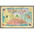 The Wizard Of Oz - Map Wall Poster 14.725 x 22.375 Framed