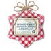 Christmas Ornament Worlds Best Information Assistant Certificate Award Red plaid Neonblond