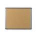 U Brands MOD Cork Bulletin Board 20 x 16 Black and Grey Frame