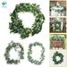 Deago 1 Pack 6.6ft Artificial Eucalyptus Garland Silk Eucalyptus Leaves Vines Faux Silver Dollar Greenery Eucalyptus Plants for Wedding Party Home Decoration