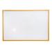 ViztexÂ® Lacquered Steel Magnetic Dry Erase Boards with an Oak Effect Frame - 24 x 18