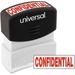 Universal Message Stamp CONFIDENTIAL Pre-Inked One-Color Red 2-Pack