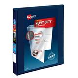 Avery 1 Heavy Duty View Binder with EZD Ring Navy Blue and Avery Ready Index Table of Contents Dividers 11186 8-Tab 6 Sets Bundle