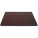 24 x 19 in. Leatherette Desk Mat without Rails - Chocolate Brown