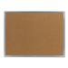 Universal Bulletin Board Natural Cork 24 X 18 Satin-finished Aluminum Frame