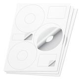 Neato CLP-192301 Compatible DISC CD DVD Labels on Sheets ( 3 Labels Per Sheet White 50 Sheets )