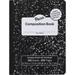 Pacon Marble Hard Cover College Rule Composition Book - 100 Sheets - 200 Pages - College Ruled Red Margin - 9.75 x 7.5 - Black Cover Marble - Recyclable Hard Cover - 1 / Eac | Bundle of 10 Each