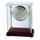 Howard Miller&reg; Kensington Table Clock Plastic/Acrylic in Brown | 8 H x 6.75 W x 3.25 D in | Wayfair 645558
