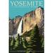 Yosemite National Park California Yosemite Falls (12x18 Wall Art Poster Room Decor)