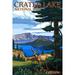 Crater Lake National Park Oregon Deer Family (12x18 Wall Art Poster Room Decor)