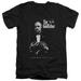 Godfather Poster Adult V-Neck T-Shirt 30/1 T-Shirt Black