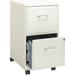 Trent Home Lineal 2 Drawer Metal Steel File Cabinet in Pearl White