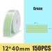 Blank Thermal Label Self-Adhesive Label 12mm x 40mm 150 Labels/Roll Green Compatible with D11/P11 Label Maker Thermal Printing Label Paper for Home Office School