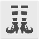 Witch Shoes Striped Stockings Halloween DIY Cookie Wall Craft Stencil - 3.5 Inch