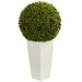 Nearly Natural 28 Boxwood Ball Artificial Topiary Green