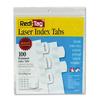 Laser Printable Index Tabs 1/5-Cut Tabs White 1.13 Wide 100/pack | Bundle of 5 Packs