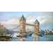 London: Tower Bridge 1895. /Nlooking West On The Thames River To The Recently Opened Tower Bridge And The Tower Of London. Lithograph By O.F. Kell C1895. Poster Print by Granger Collection
