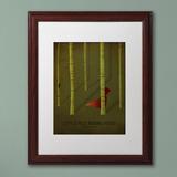 Trademark Fine Art "Red Riding Hood" by Christian Jackson Framed Graphic Art Paper, Wood in Green | 14 H x 11 W in | Wayfair CJ0050-W1114MF