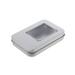 tooloflife Square Tin Box U Disk Badge Case for Jewelry Lipstick Eye Shadow Candy Portable Business Trip Travel Silver