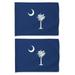 ThisWear South Carolina Flag Set SC State Flag of South Carolina Gifts 2 Pack Horizontal House Flags Multi