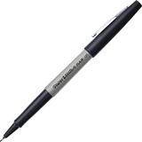 Flair Felt Tip Porous Point Pen Stick Extra-Fine 0.4 Mm Black Ink Black Barrel Dozen | Bundle of 5 Dozen