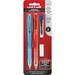 uni-ball CHROMA Mechanical Pencils - HB #2 Lead - 0.7 mm Lead Diameter - Red Lead - Light Blue Red Barrel - 2 / Pack