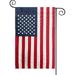 TOPFLAGS American Flag Garden Size Applique - 12.5 x 18 Inches USA Heavy Duty Nylon with Embroidered Stars