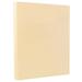 JAM Paper & Envelope Vellum Bristol Cardstock 8.5 x 11 250 per Pack 67lb Cream