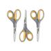 Titanium Bonded Scissors 8 Long 3.5 Cut Length Gray/Yellow Straight Handle 3/Box