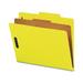 Nature Saver Letter Recycled Classification Folder - 8 1/2 - 2 Expansion - 2 Fastener Capacity for Folder - Top Tab Location - 1 Divider(s) - Yello | Bundle of 2 Boxes