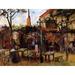 Terrace Of La Guinguette Cafe Poster Print by Vincent Van Gogh