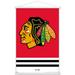 NHL Chicago Blackhawks - Logo 21 Wall Poster with Wooden Magnetic Frame 22.375 x 34