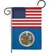 Americana Home & Garden G142475-BO 13 x 18.5 in. Organization of American State USA Friendship Association Vertical Garden Flag with Double-Sided House Decoration Banner Yard Gift