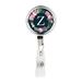 Koyal Wholesale Retractable Badge Reel Holder With Clip Blush Pink Peonies Flowers Monogram Z