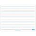 Two-Sided Magnetic White Dry Erase Board Plain/Ruled 9 x 12 | Bundle of 5