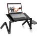 BaytoCare 360Â°Folding Adjustable Laptop Notebook Desk Table Stand Bed Tray Hole