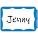 C-Line Self-Adhesive Name Tags - Blue Border Peel & Stick 3-1/2 x 2-1/4 100/BX 92265