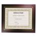 NuDell Leatherette Document Frame 8.5 x 11 Burgundy Pack of Two Each