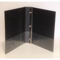 Black Vinyl 3-Ring View Binder for 8.5 x 11 Sheets 1 Capacity Wilson-Jones Brand (362-14) - One Binder