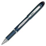 Uni-Ball Jetstream Rollerball Pen - Fine Pen Point Type - 0.7 mm Pen Point Size - Black Ink - Blue Barrel - 1 Each