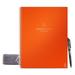 Rocketbook Fusion Smart Reusable and Sustainable Spiral Notebook - Orange - Letter Size Eco-Friendly Notebook (8.5 x 11 ) - Planner Task List Calendar and More - Includes 1 Pen and Microfiber Cloth