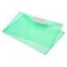 Uxcell A4 Plastic Envelopes Folder with Snap and Label File Folders Green 10 Pack