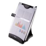 Office Suites Desktop Copyholder With Memo Board 150 Sheet Capacity Plastic Black/silver | Bundle of 5 Each