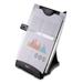 Office Suites Desktop Copyholder With Memo Board 150 Sheet Capacity Plastic Black/silver | Bundle of 5 Each