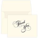 Cream Thank You Note Cards & Envelopes - 25 Sets - 5 x 7 - Perfect for Your Wedding Baby Shower Business Graduation Bridal Shower Birthday Engagement Etc. - This is not a fold Over Card